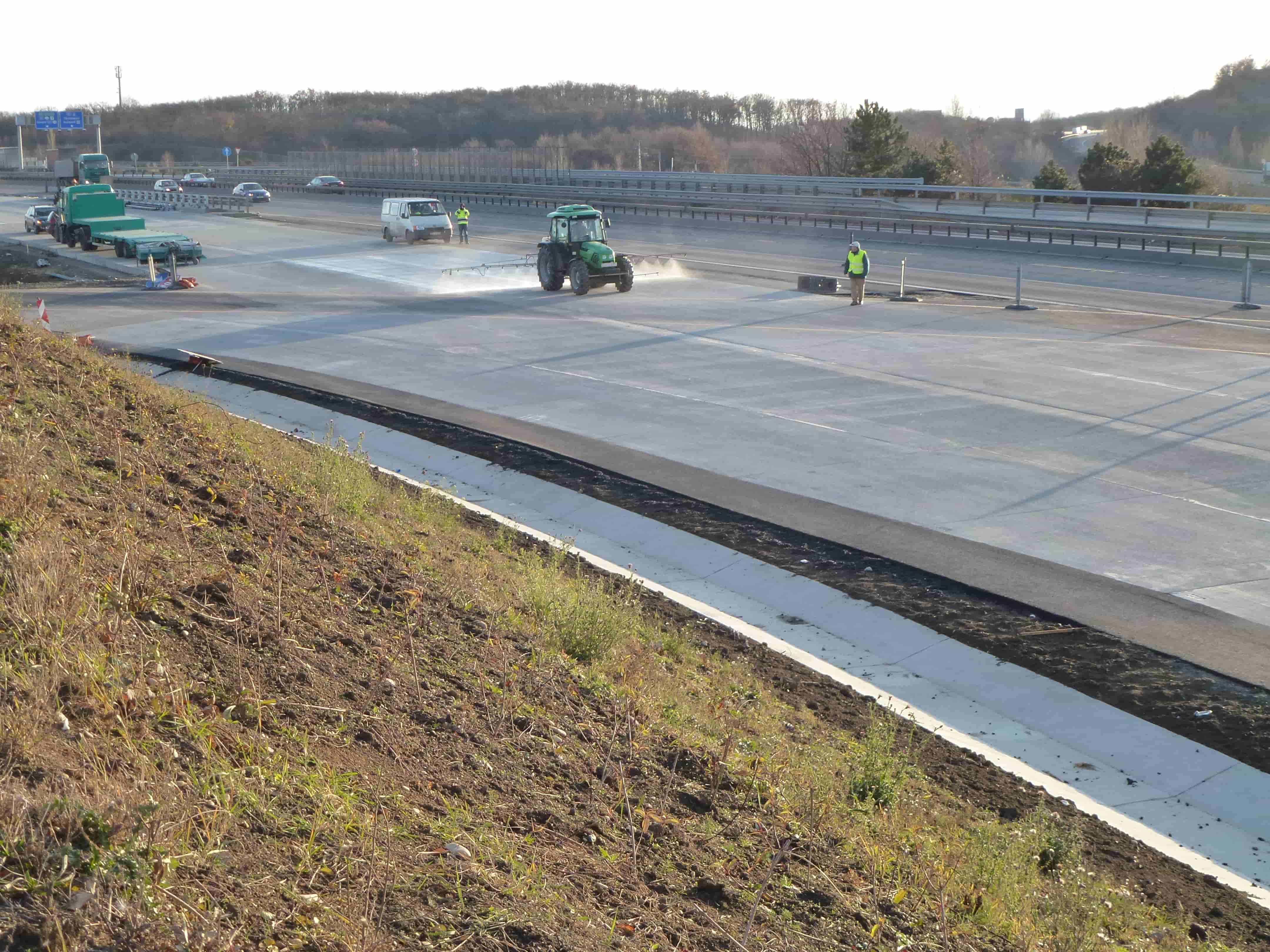 Ecobeton - Autostrada a Budapest trattata con Pavishield